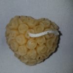 Bougie cœur mini fleurs